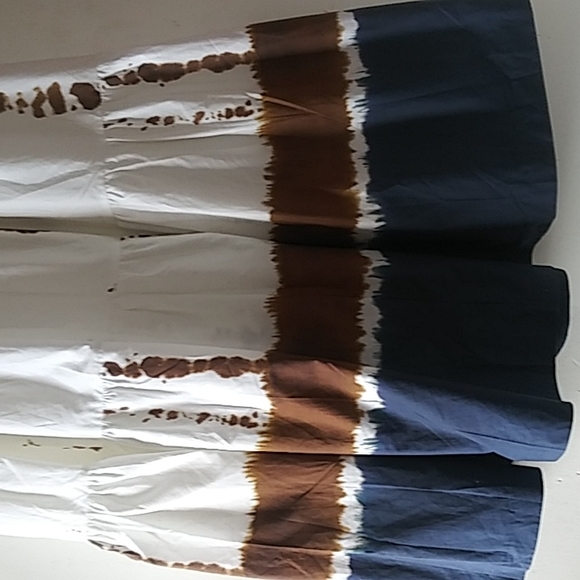 Mossimo dutti women's 3 tiered tie dye skirt size large - Picture 4 of 8
